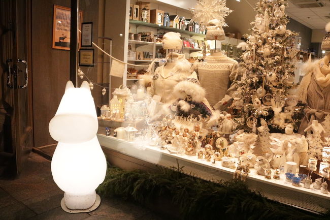 町にはムーミンがたくさん