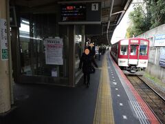 この駅で、今まで乗ってきた河内長野行きと、あとから来る急行吉野行きが接続している。
これに乗り換える。