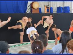 【Atibaia アチバイアという小さな町で日系人が始めたイチゴ祭】

ブラジル人は、男性も女性も、かなり肥えた方（日本人の感覚で）が多いので、相撲スタイルが、やたら似合っています......