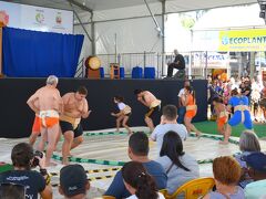 【Atibaia アチバイアという小さな町で日系人が始めたイチゴ祭】

指導者（のお年寄り）以外も、日系が多いと思いきや.....