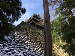 松江城 (千鳥城)に行きます。
ここから真上に天守閣が見えました。
一瞬のスポットです。
この城周辺は城山公園になっているようです。
