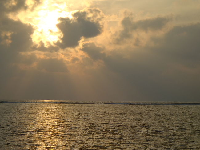 今朝は昨日の朝よりも雲が多いようだ・・・