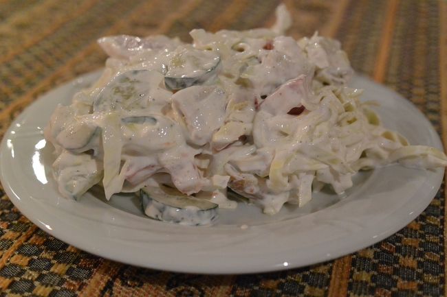 インドレストラン『TAJ MAHAL』のタージマハルサラダ。