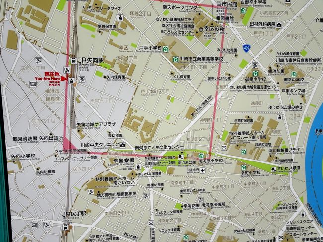 昭和41年頃 「武蔵野市住居表示案内図 境・境南町・桜堤(傷み