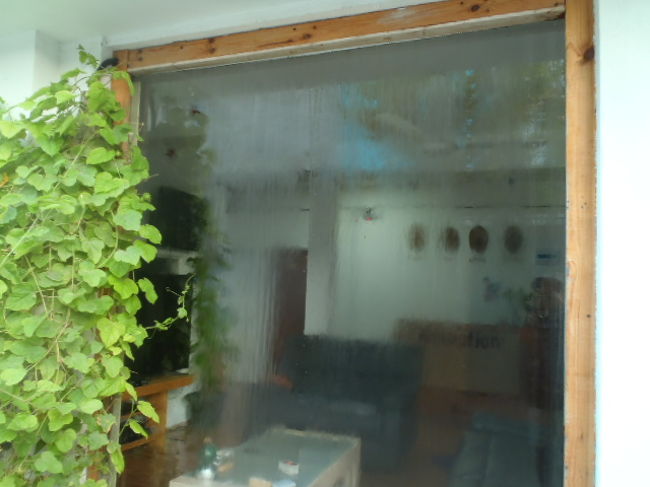 朝日観賞後にゲストハウスへ帰り・・・