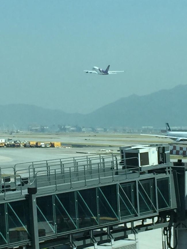 ここは滑走路の先端部に突き出すゲートになっており<br />しばらく離陸機を見て時間を潰す。