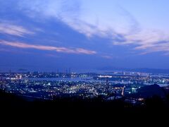 鷲羽山からキラキラ輝く水島コンビナートの夜景を見て帰る