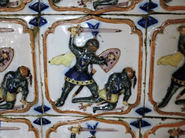 こちらのアズレージョは立体的です。