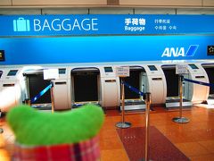 １月２５日羽田空港にて。
預けていた手荷物をピックアップして再び荷物を預けるよ。
この自動で預けるやつ初めてだ！！
ドキドキしながら預ける。