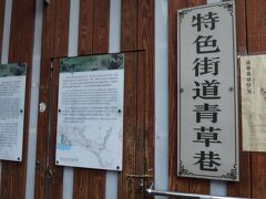 「青草港」という路地です。
何が特色かというと・・・・漢方薬＝青草の店が狭い路地に並んでいます。