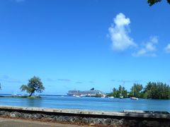 ヒロの港にハワイ４島周遊の
「プライド・オブ・アメリカ」が入港していました