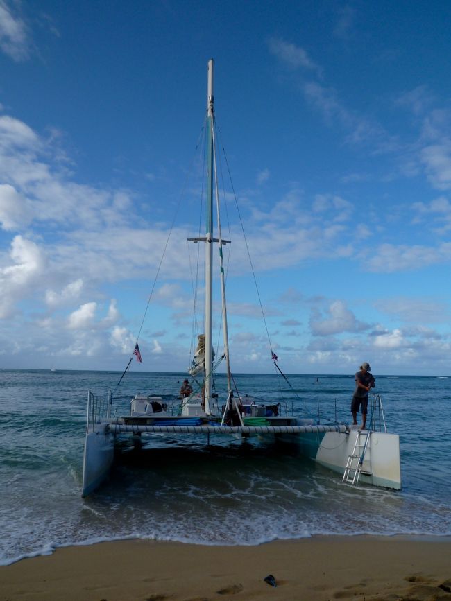 カタマラン<br />前々から乗りたいと思っていましたが実現しておらず<br />翌年、念願かない初乗船しました