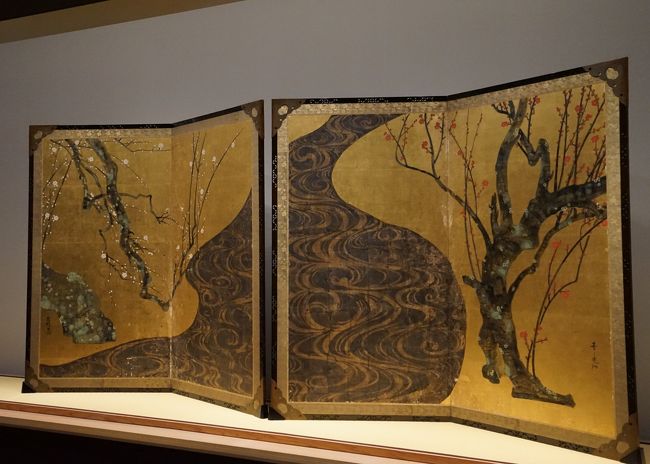 MOA美術館 所蔵 名品展 尾形光琳 国宝「紅白梅図屏風」【1