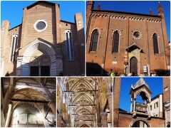 サンタ・アナスタシア教会。ファサードはまだ未完成だそうです。
門の上に石棺が乗っているのが珍しい。
内部は豪華ではないけど、ヴォールトの装飾が美しい。