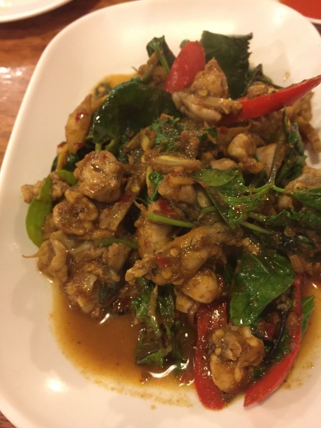 カエルの炒め物。