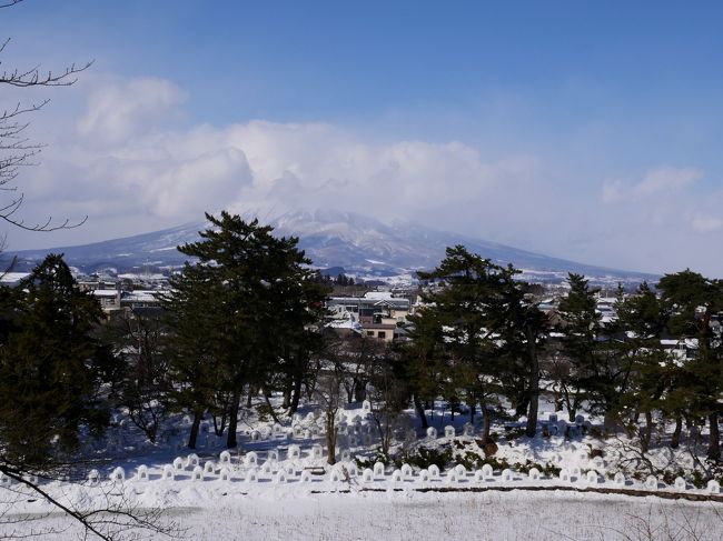 遠くに見えるのは岩木山ですか？