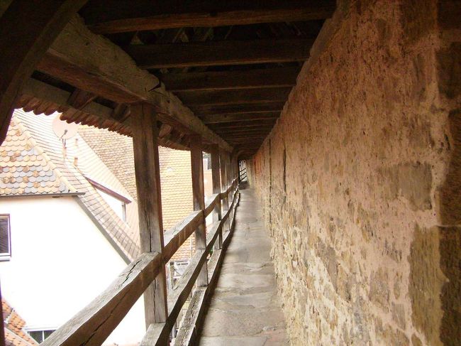 市壁。<br />一人通るくらいの幅なので、すれ違うのは大変です(笑)<br />途中、ところどころに少し広いところがあるので、<br />そこで譲り合ってってかんじ。