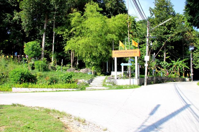 ☆Hantalay Temple entrance  @ Koh Lipe Thai<br /><br />マウウテンRの裏口から坂を下り、リサイクルセンター側の道を左折し<br />少し歩くと【Hantalay Temple】という仏教寺院があります。<br />入り口を遠慮せずずんずん進めば寺院に入れます(無料)<br />犬やら猫やら鶏が放し飼いになっていていますが、<br />犬は人馴れしているので大丈夫です。