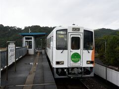 そしてあっと言う間に終着の甲浦駅に到着
そして、この甲浦駅は高知県に入っています。
