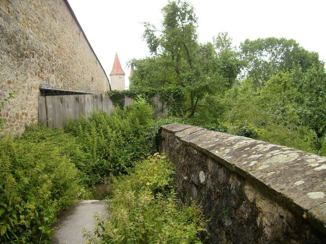 要塞の周りの道。市壁沿いの道。