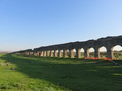 チネチッタ見学後、近かったのでアッピア街道の水道橋公園へ。
ローマらしい景色ですね。