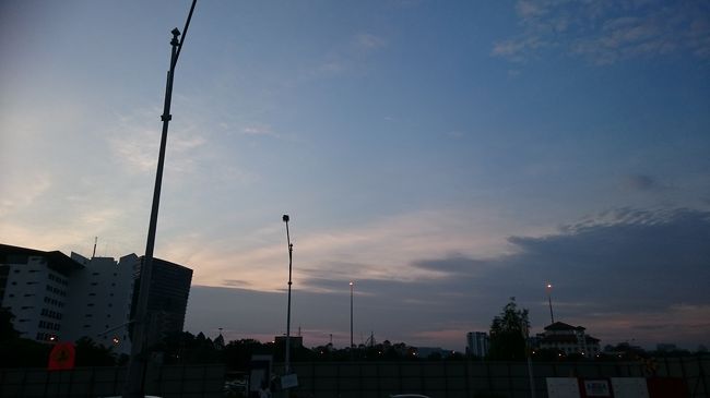 夜が明けて来ました。