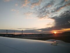 楽しかった旅も間もなくおわりです。
夜が明け始めたら、日本の朝です。
成田空港に着陸しました。
