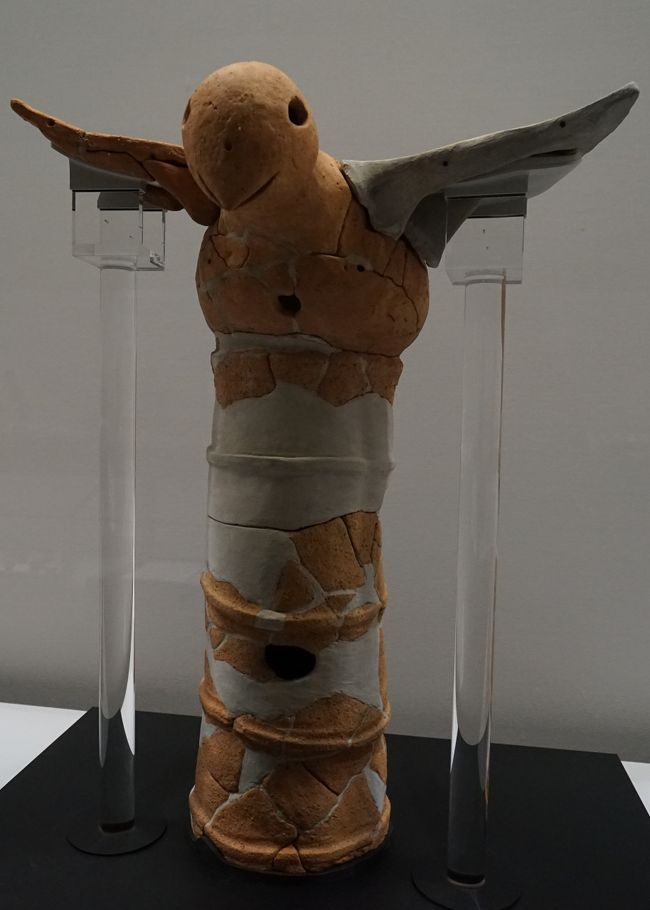 珍しい「翼を広げた鳥形埴輪」。ゆるキャラ的なかわいらしさ、日本人の感性は古墳時代も同じ（？）