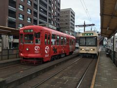 ホテルをチェックアウトし市電で長崎駅へ。
チェックアウト時にフロントにて、市電一日乗車券（500円）購入済。