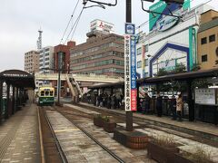 長崎駅に戻ったら、即市電に乗って次の目的地へ移動。
休ませません。
