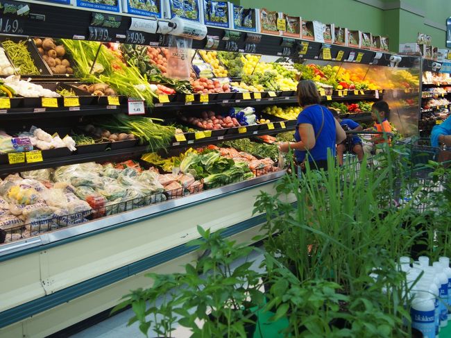 ペイレスの店内。<br />アメリカン〜<br />カットフルーツもビッグサイズなので<br />息子用にバナナだけ<br />購入しました！<br />