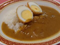 最後は松山地下街の「デリー」で小麦粉もったりな懐かしカレー（かなり旨い）を食べて、おしまい。
食べてばっかりだったな……。