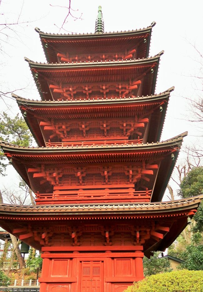 下総中山-1 法華経寺 (日蓮宗大本山) 五重塔・鐘楼など ☆公開
