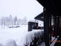 宿泊した、ボーヒン湖のホテルの写真を撮りたかったが、
雪で歩くことができず写真を断念。