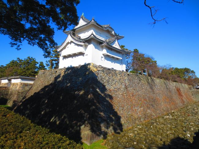 重要文化財である東南隅櫓<br /><br />屋根二重、内部三階の櫓で、出窓部分に石落とし。かつては武具が納められていた。1707年に修理され、明治期に江戸城の鯱が取り付けられたことが、1952年の解体修理で明らかになった。