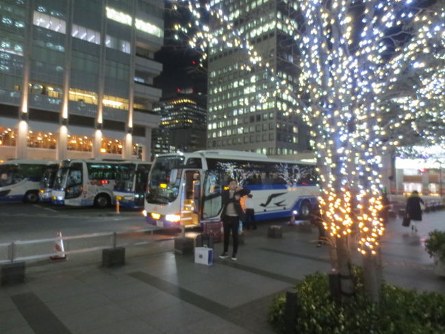 18時34分、東京駅日本橋口に無事到着。初めて名古屋から東京までバスで移動したけれど、思ったよりずっと快適だった。駅弁を食べたり、景色を眺めたり、旅の余韻に浸ったり......。旅らしい旅をしたような気がした。普段仕事でせわしくしているのだから、こうしたバス旅をもっとしてもよいのではないか、という考えを持った。<br /><br />旅行記『美濃尾張2018冬の陣』（終）