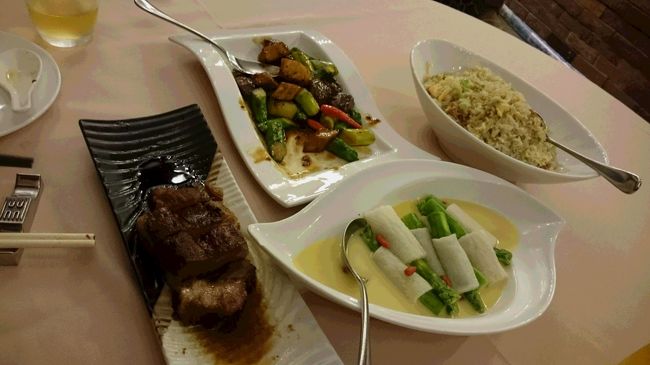 王子飯店で遅い晩御飯<br />