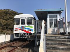 10分ほどで終点の甲浦駅に到着。短か！