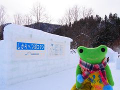 然別湖コタンに到着。
なまらしばれるべさ！！とは、私は言わないけど北海道の方言だよー