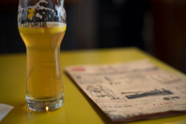 ビッ、、　ビールウイズレモンです。。。