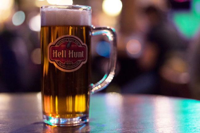 Hell Huntでビール