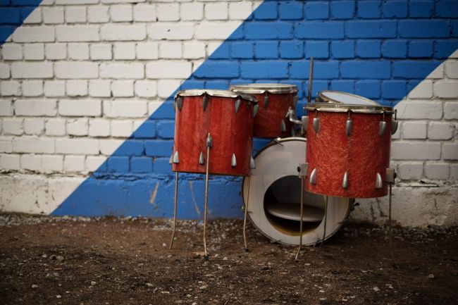 ヴィンテージショップのドラムセット