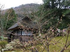 水車小屋と浅間山（せんげんやま）。標高802m。