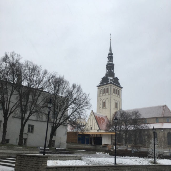 聖ニコラス教会。バーント・ノトケの「死の舞踏」や中世のキリスト教美術品を展示しています。