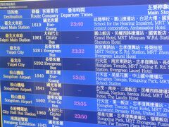 夜中に台北・桃園空港到着。地下１階のコンビニに届いているレンタルwifiルーターをピックアップ等々していたら、すっかり遅くなってしまった。
終バスの時間がせまってた。危ないところだった・・