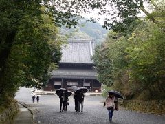 京の冬の旅。特別公開の寺院へ。

まず泉涌寺。雨の中、正面は仏殿。