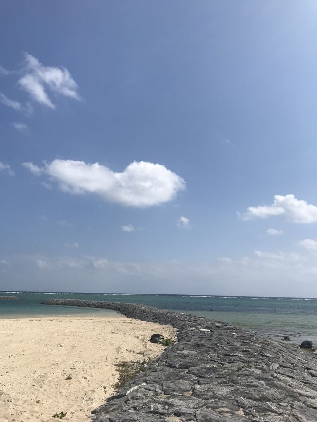 この岩？の上を歩いて沖の方までいけます！