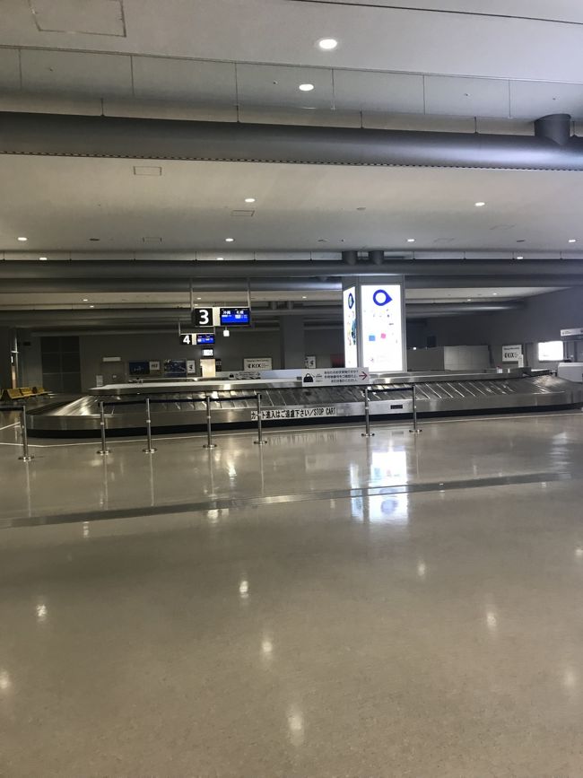 １９時１５分関空着。<br />バゲージクレームはがらんとしてた。<br /><br />日帰りのわたしは関係ないのでスタスタ歩いて帰りました！<br /><br /><br />日帰り石垣もなかなか充実！<br />どんどん何でも出来るってわかってきて困るー！