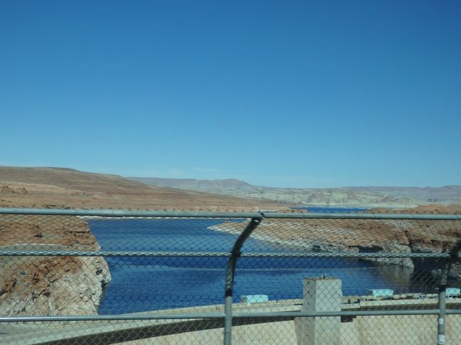 レイクパウエルのダム（見えないけど）