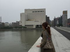 信濃川流れる万代川を渡り古町方面へ